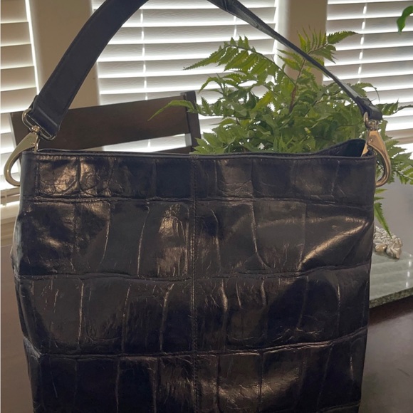 Kate Laundry Kate Landry Purse Large Leather Tote Multi pockets inside - Picture 3 of 7